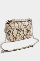Bag snake print sand women