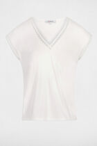 Short-sleeved t-shirt ecru women