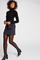 Long-sleeved jumper with pleated details black women