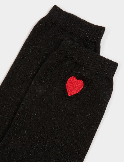 lot 3 chaussettes coeur multicolore femme multicolor women