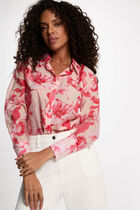 Shirt with a notched collar multicolor women