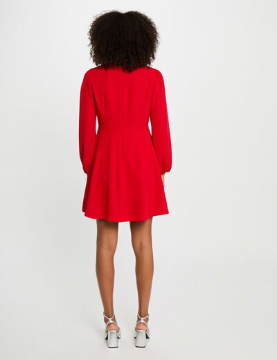 A-line mini dress red women