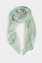 Scarf metallised threads light green women
