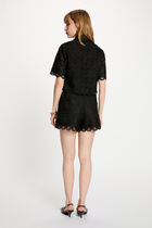 Short-sleeved shirt black women
