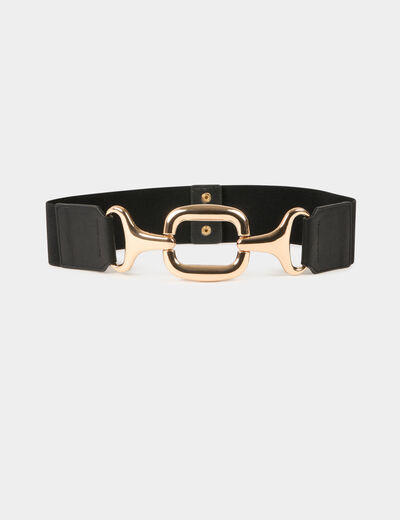 Elasticised belt black women