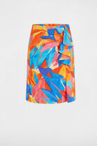 Printed fitted skirt multicolor women