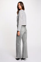 Fitted tweed jacket multicolor women