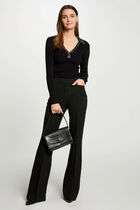 Jumper collar jewelled details black women