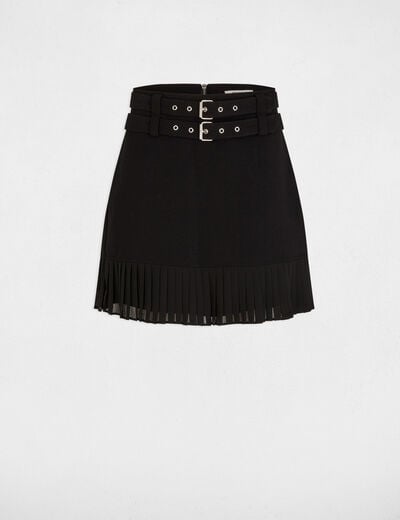 Mini skirt with fringes black women