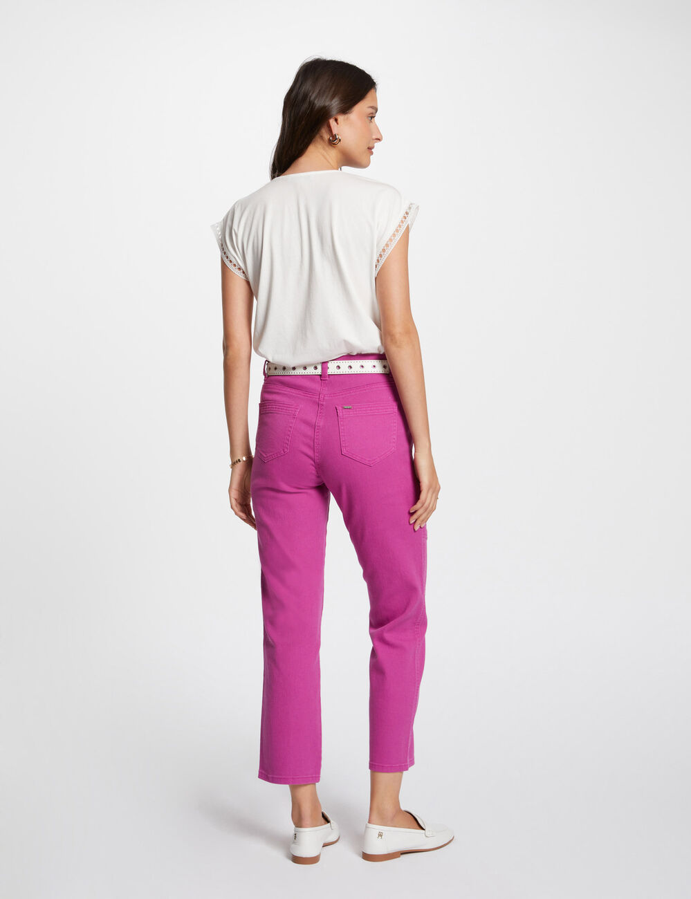 Short-sleeved t-shirt ecru women