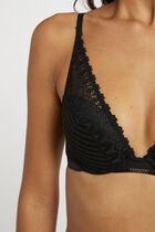 Padded bra black ladies'