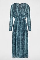 Maxi wrap dress multicolored women