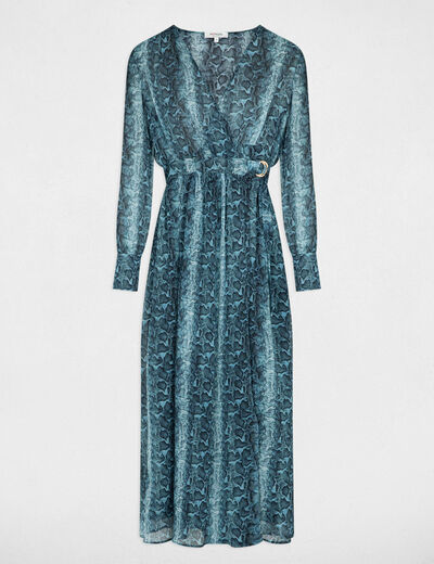 Maxi wrap dress multicolored women