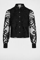 Long-sleeved shirt black women