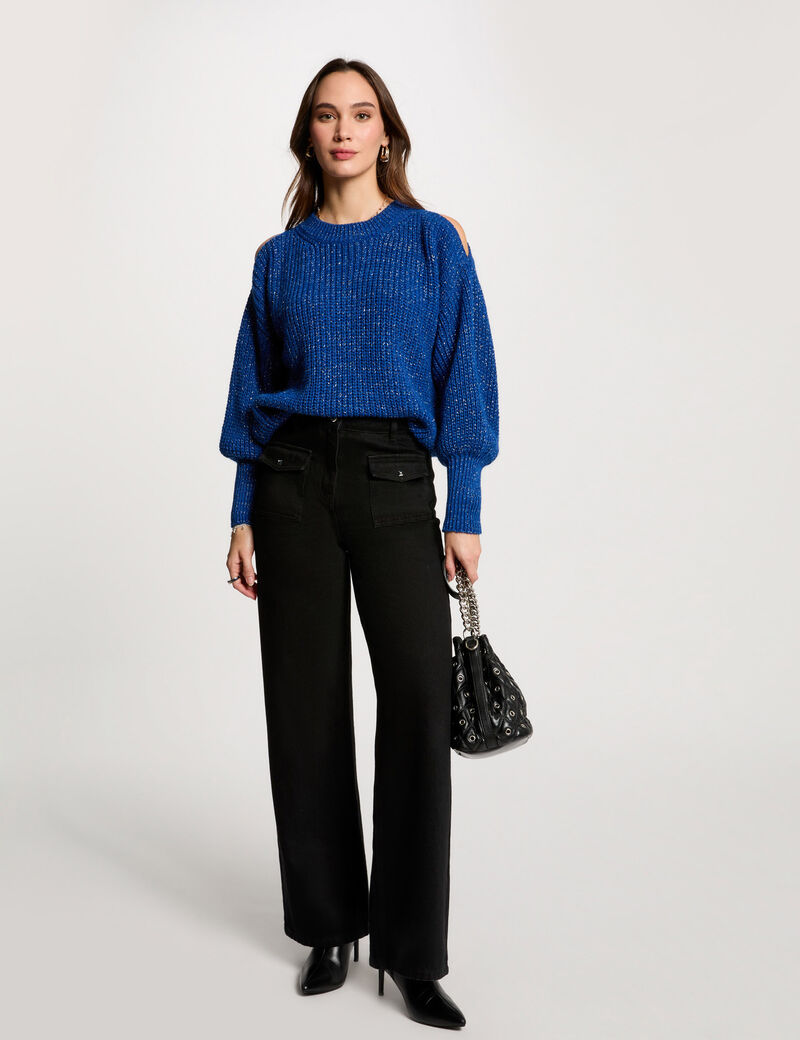 long sleeved jumper blue women Long-sleeved jumper blue women