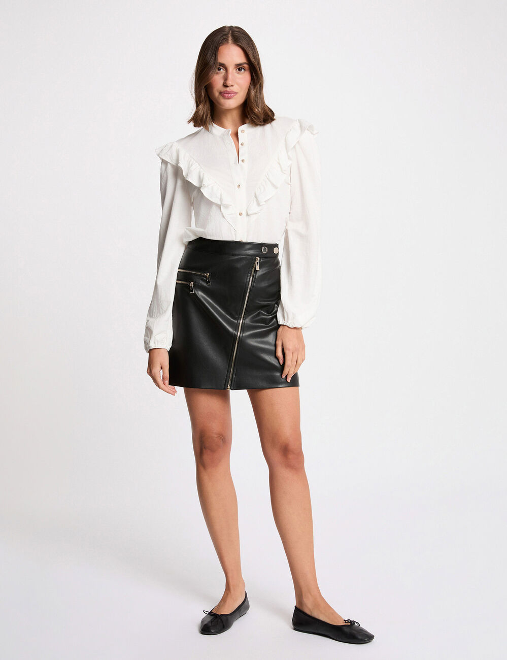 Fitted short skirt black women