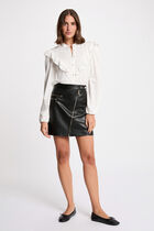 Fitted short skirt black women