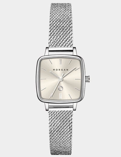 Watch silver color women