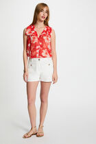 Sleeveless blouse multicolor women