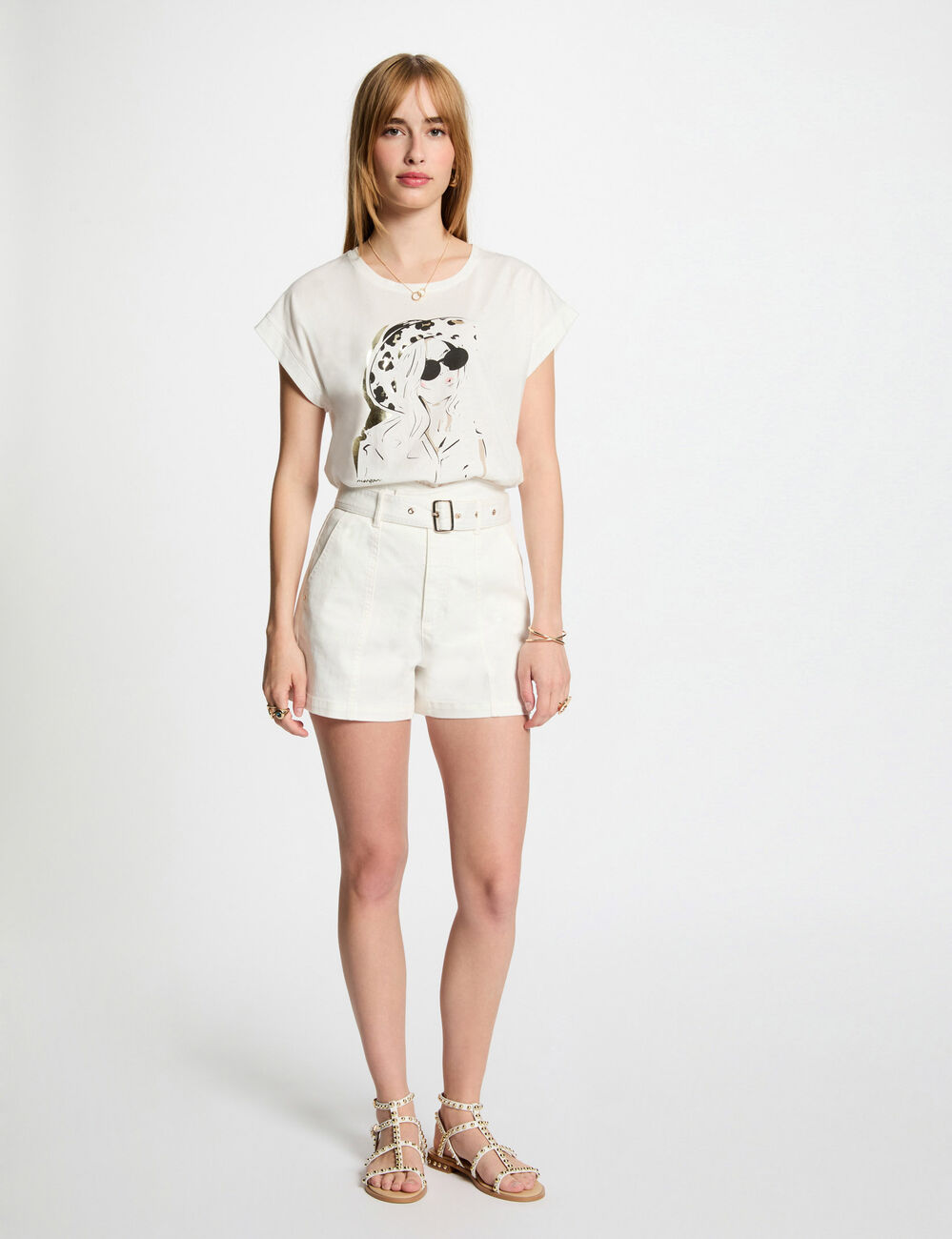 T-shirt with message white women