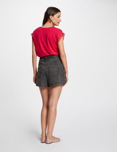 Short-sleeved t-shirt raspberry women