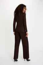 Sleeveless fitted blazer dark brown women