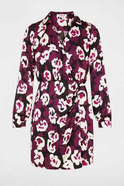 Fitted dress with floral print multico ladies'