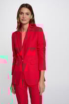 Buttoned blazer medium red women