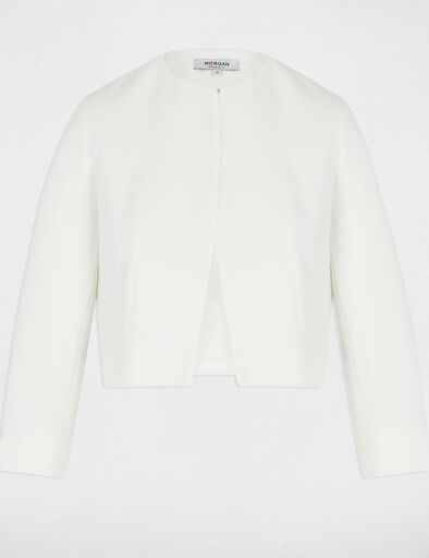jacket 34 length sleeves white women Jacket 3/4-length sleeves white women