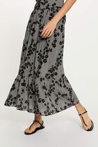 Tiered printed skirt multicolor women