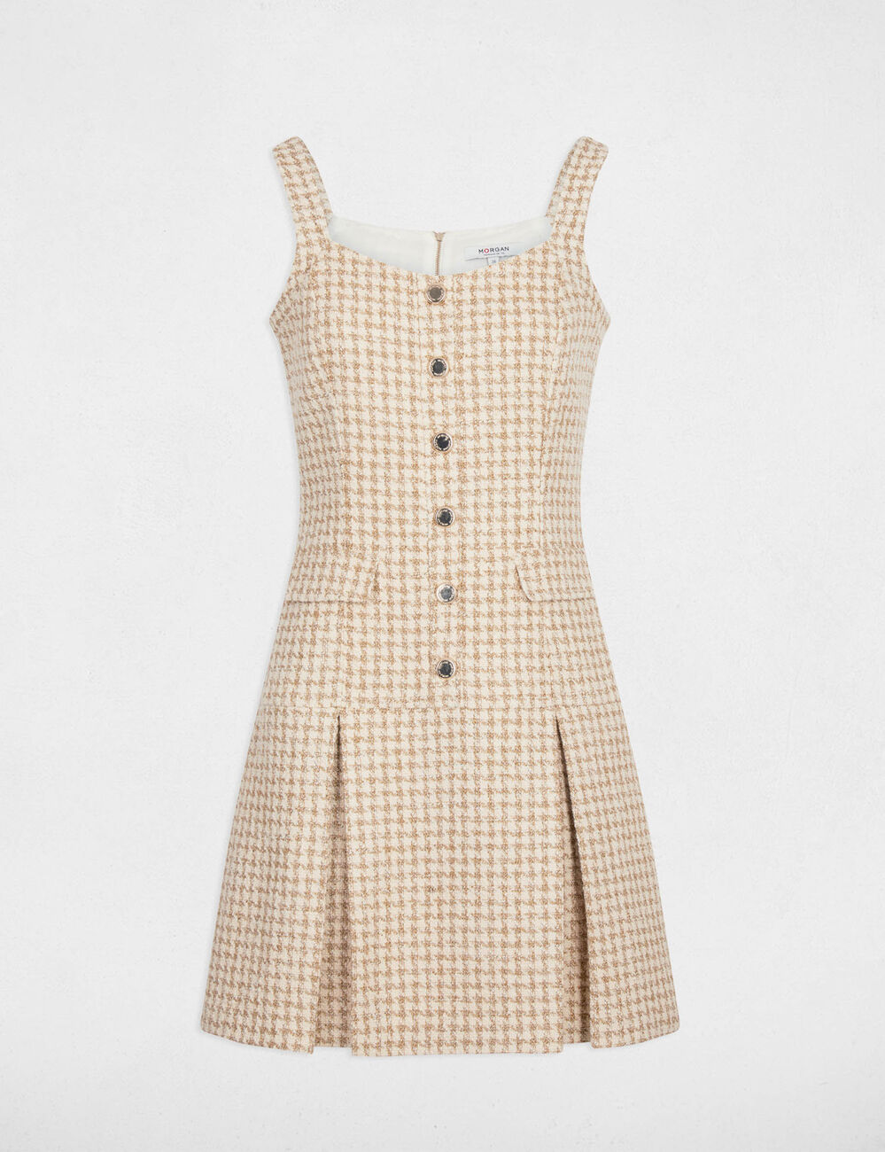 Flared tweed dress multicolor women