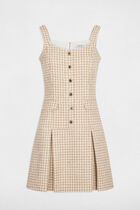 Flared tweed dress multicolor women