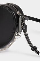 Heart-shaped bag black women
