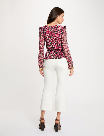 Fitted high neck t-shirt multicolor women