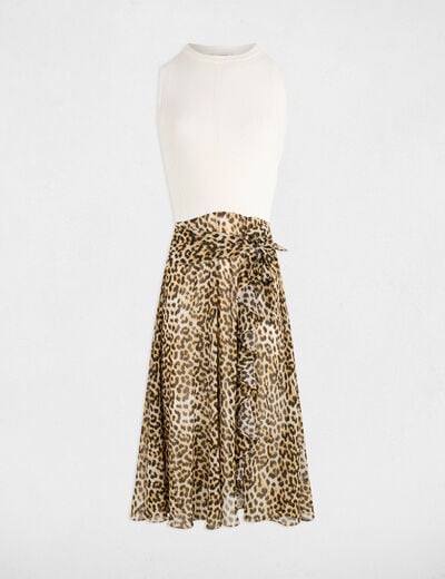 Printed A-line dress multicolor women