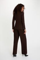 Sleeveless fitted blazer dark brown women