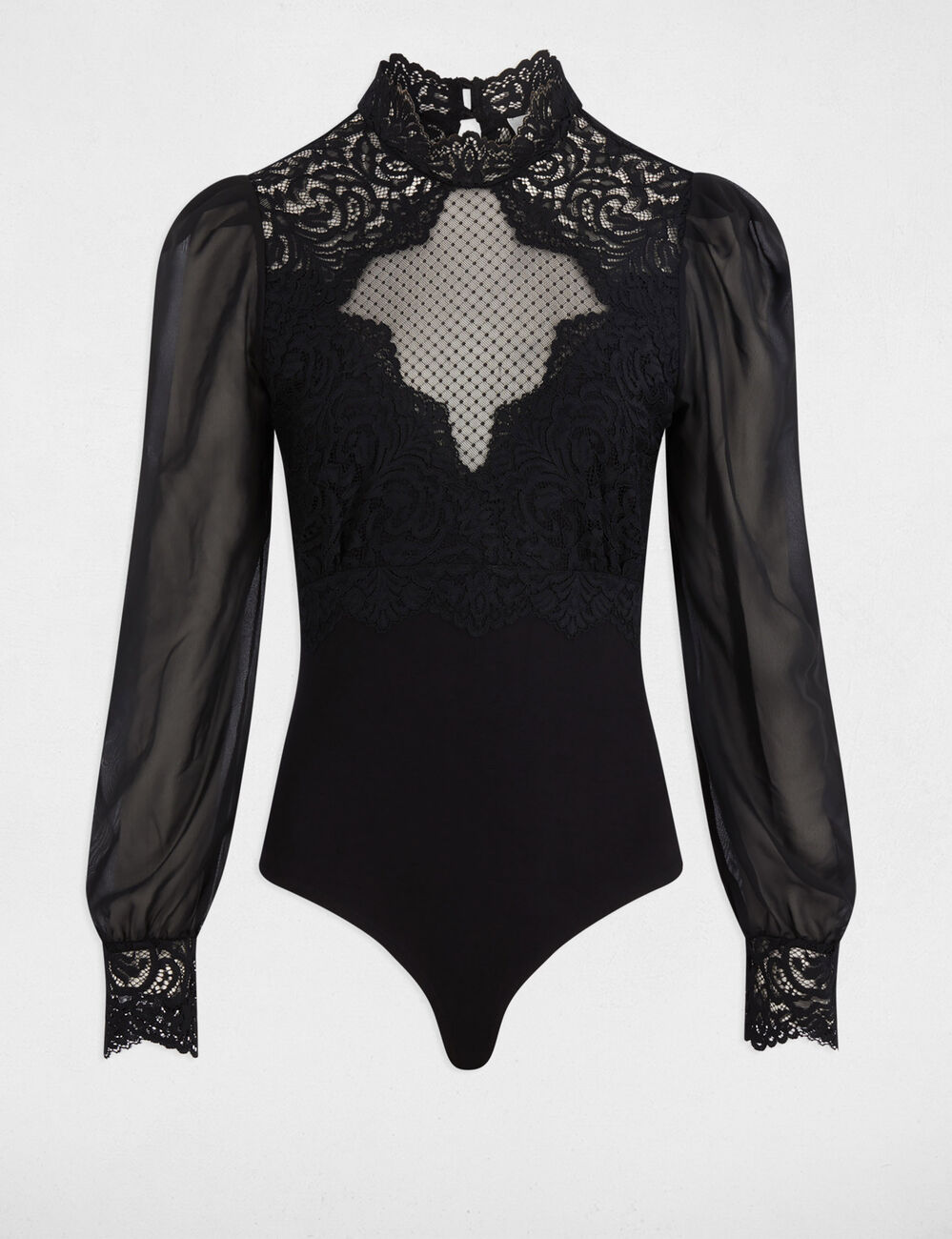 Lace bodysuit black women