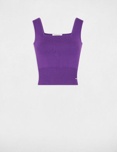 Jumper vest top wide straps purple ladies'