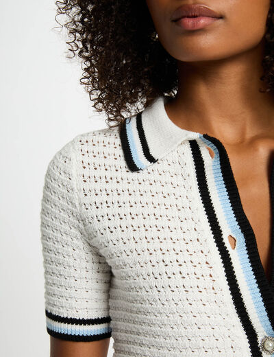 Cardigan short sleeves white women
