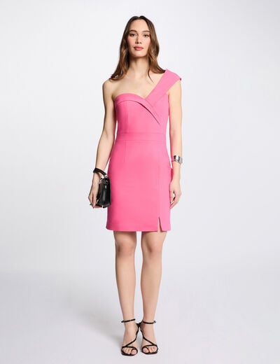 Fitted mini dress pink women