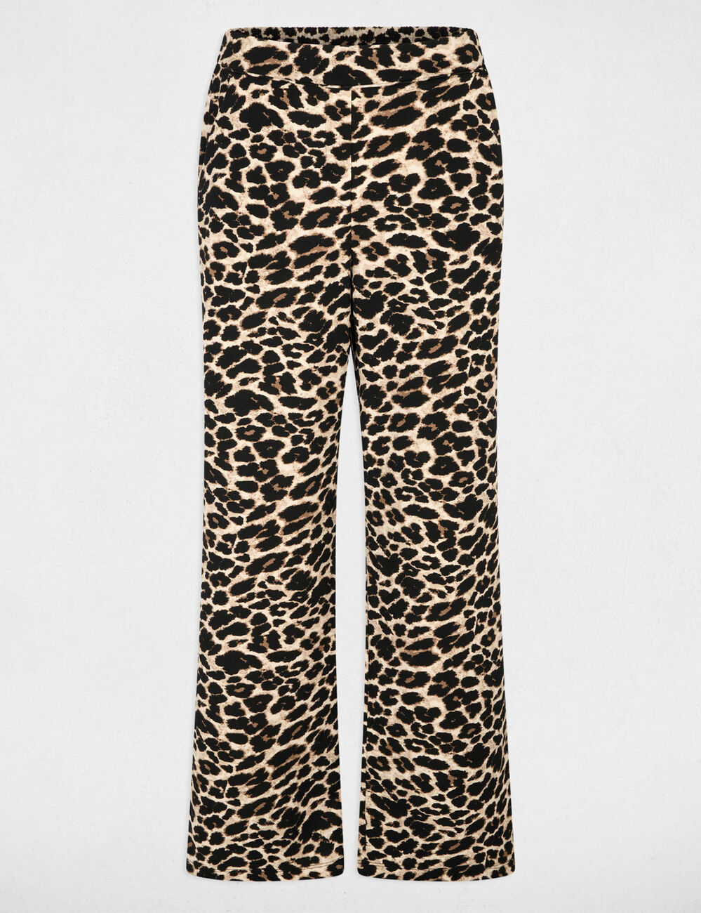 Straight-leg printed trousers multicolor women