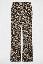 Straight-leg printed trousers multicolor women