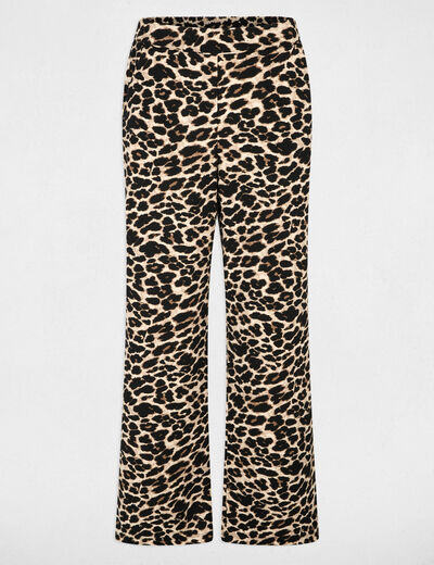 Straight-leg printed trousers multicolor women