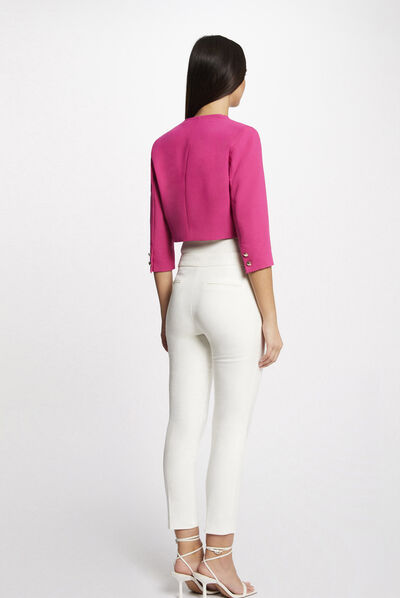 Straight jacket with 3/4-length sleeves  ladies'