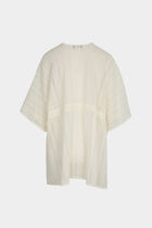V-neck poncho white women