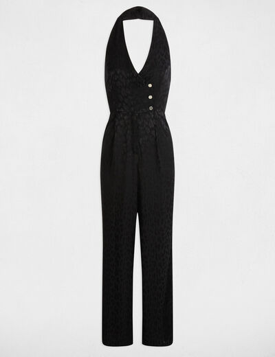 Jumpsuit with V-neck black women