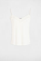 Vest top in lace ivory women