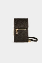 Spangles crossbody phone bag black women