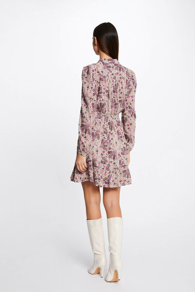 Loose straight dress paisley print multico ladies'