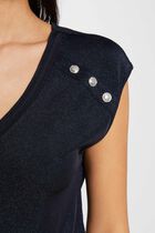Short-sleeved t-shirt navy blue women